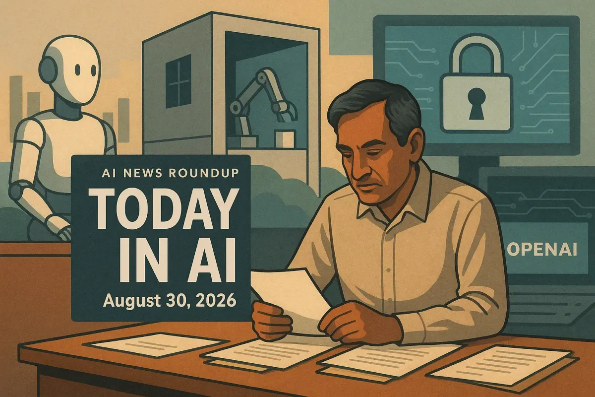 AI News Roundup for August 30, 2026: Today’s Biggest AI, Policy and Market Updates