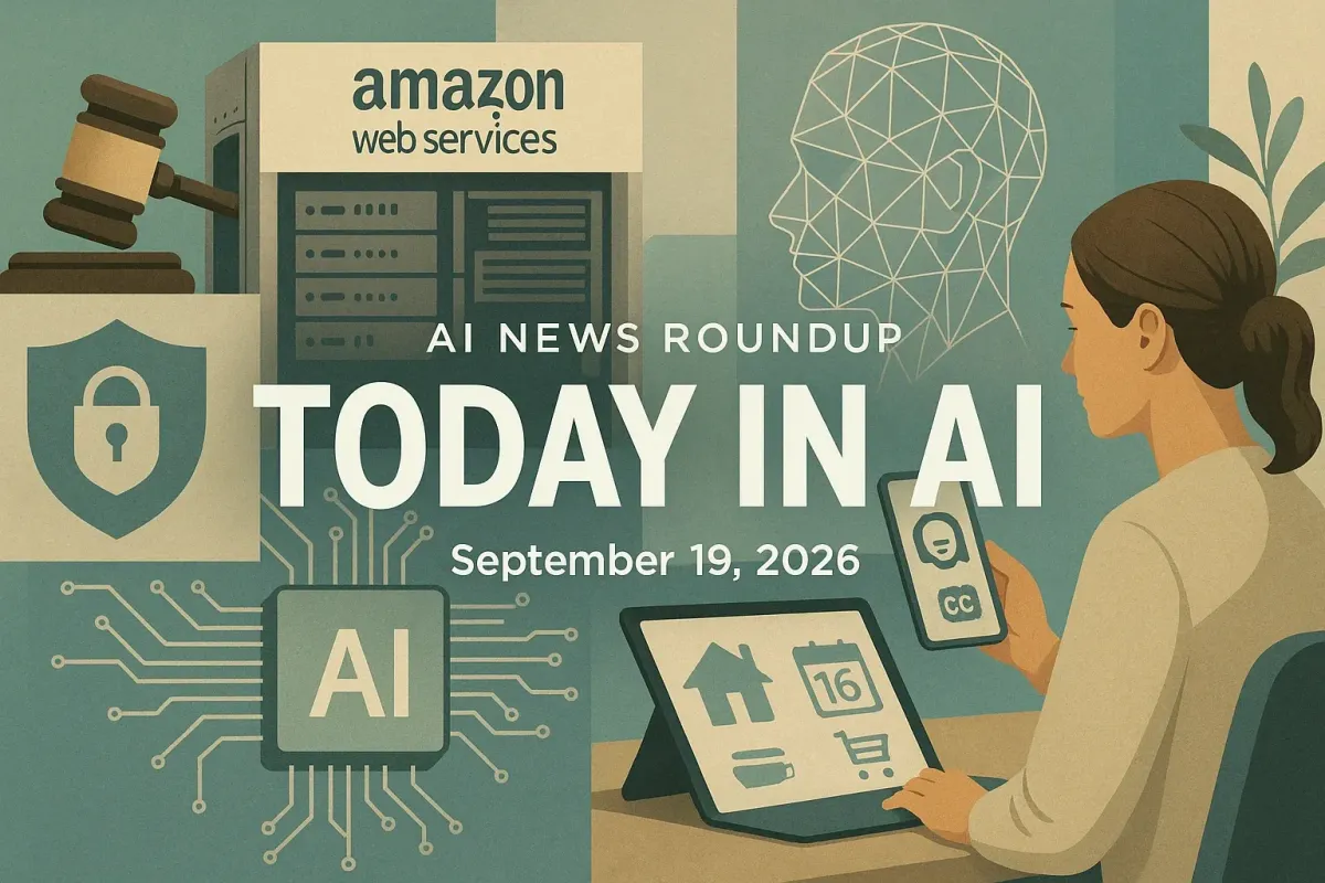 AI News Roundup for September 19, 2026: Today’s Biggest AI, Policy and Market Updates
