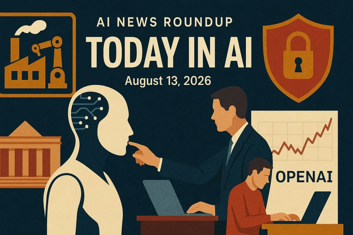 AI News Roundup for August 13, 2026: Today’s Biggest AI, Policy and Market Updates