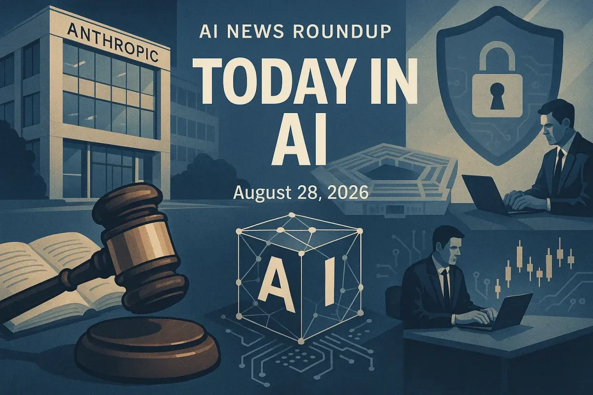 AI News Brief for August 28, 2026: Anthropic gets its first court win over the Pentagon's supply-chain risk label | TechCrunch