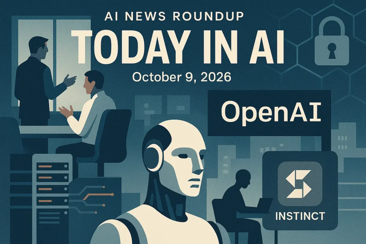 AI News Roundup for October 9, 2026: Today’s Biggest AI, Policy and Market Updates