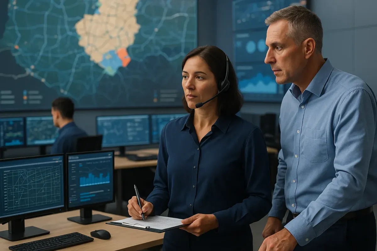 Utility operations hero illustrating Utility Voice AI