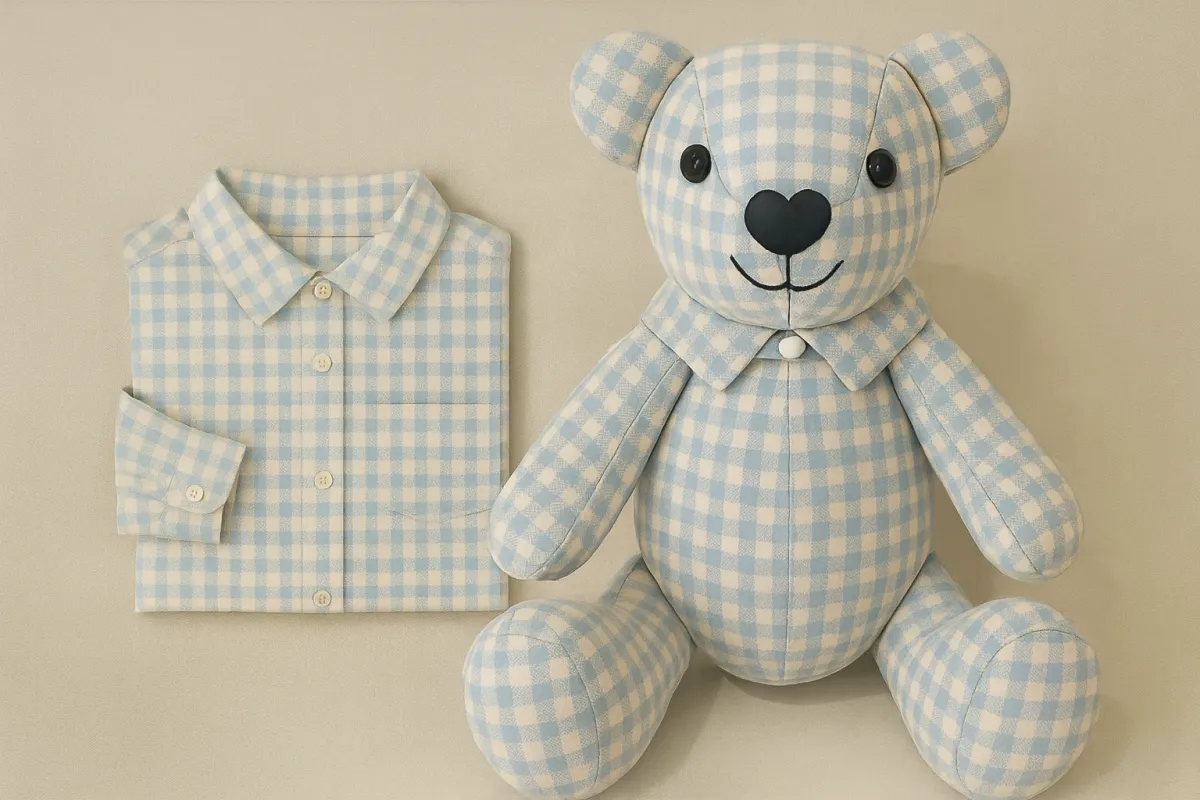a woman in a red dress sitting next to a pile of presents