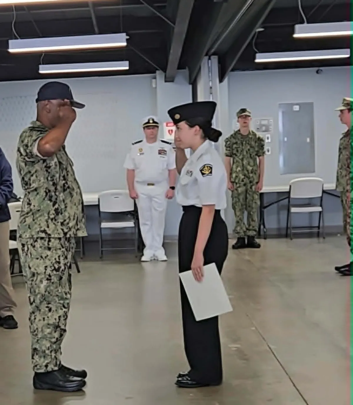 a group of people standing next to each other