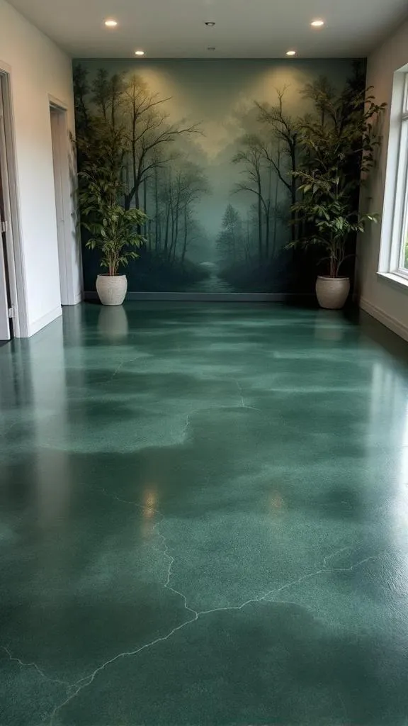 epoxy flooring in Evergreen basement for waterproof, low-maintenance surface