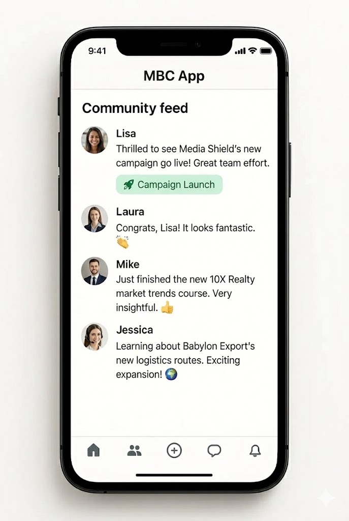 GovPreneurs app icon and device mock showing the app home screen.
