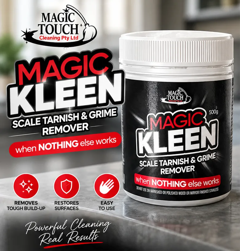 Magic Kleen Glass Cleaner 500g container cutout packaging