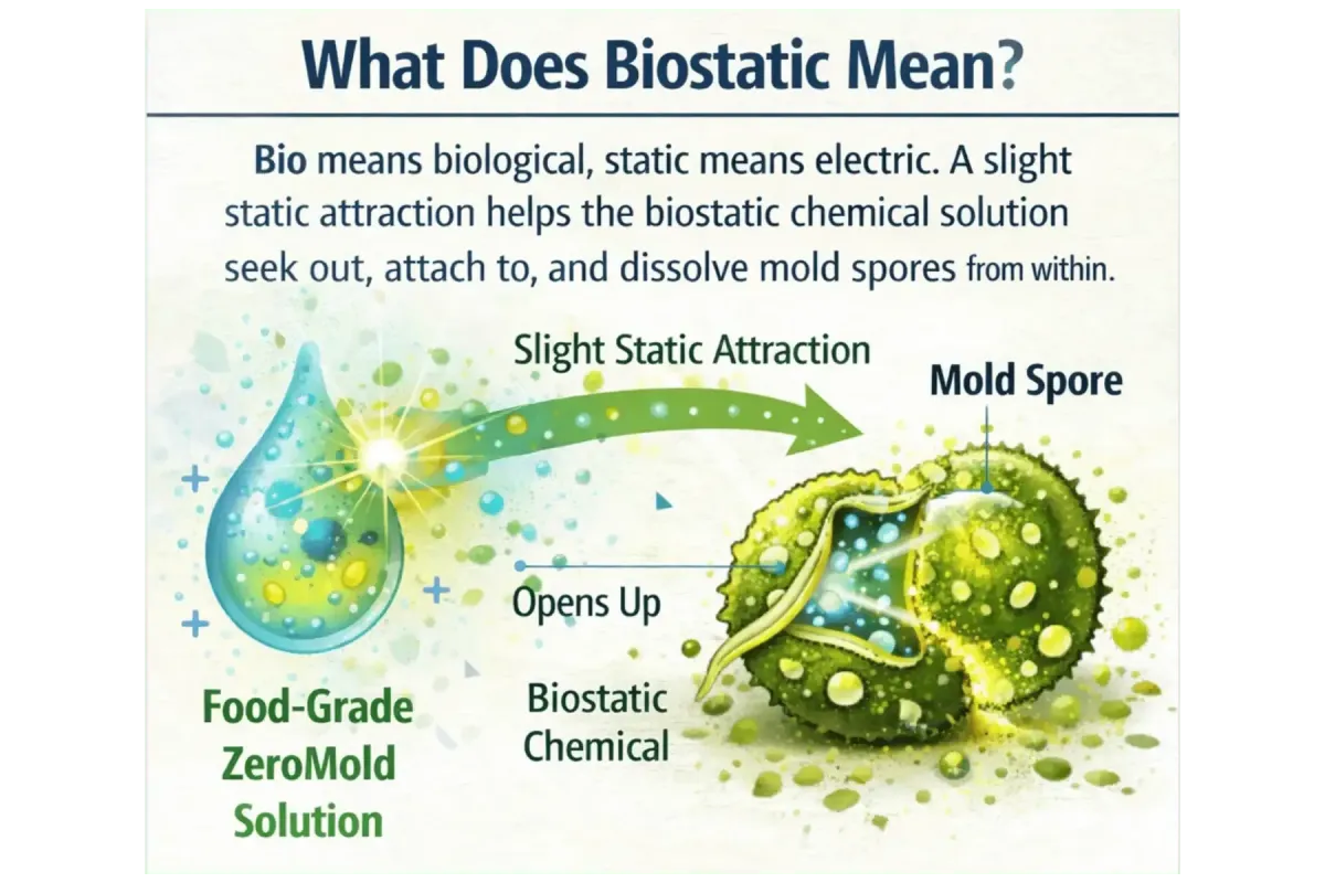 graphic of fog penetrating the mold spore