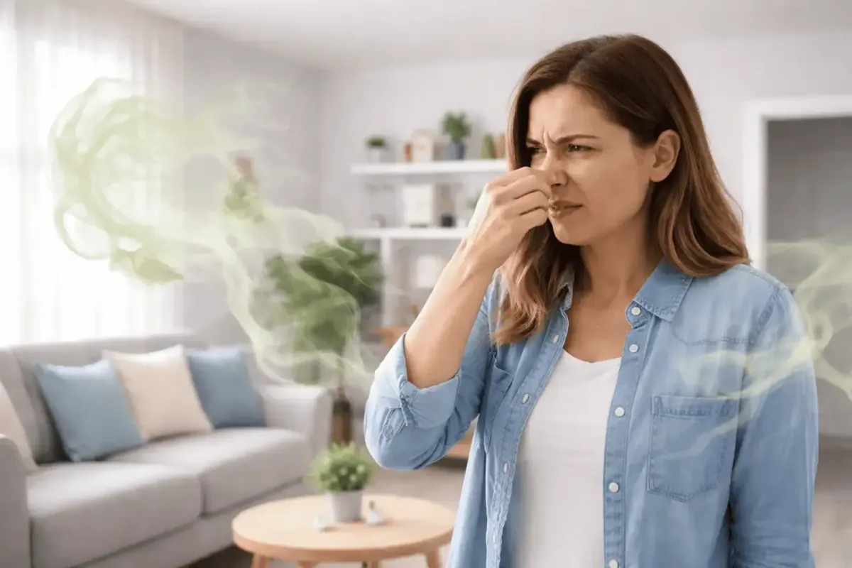 Homeowner smelling an odor in house