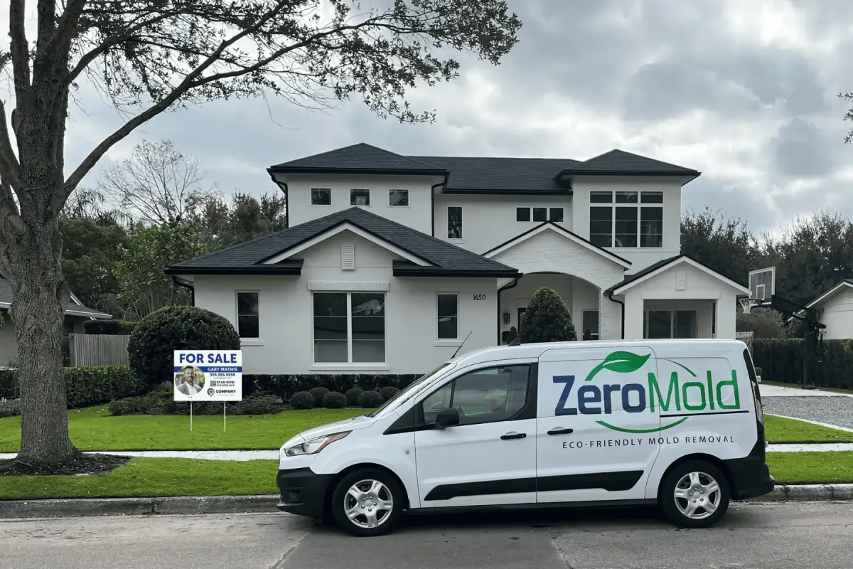 ZeroMold vehicle in front of house for sale 