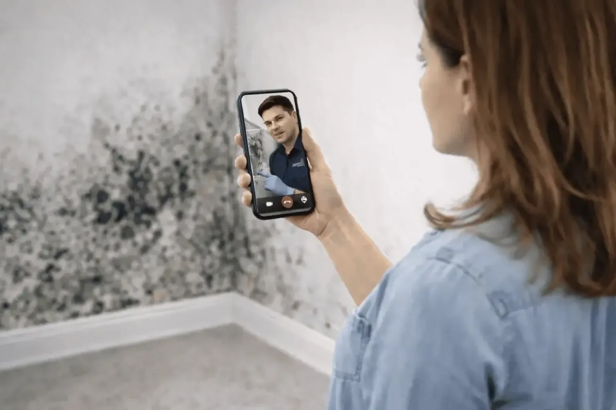 Homeowner doing virtual inspection