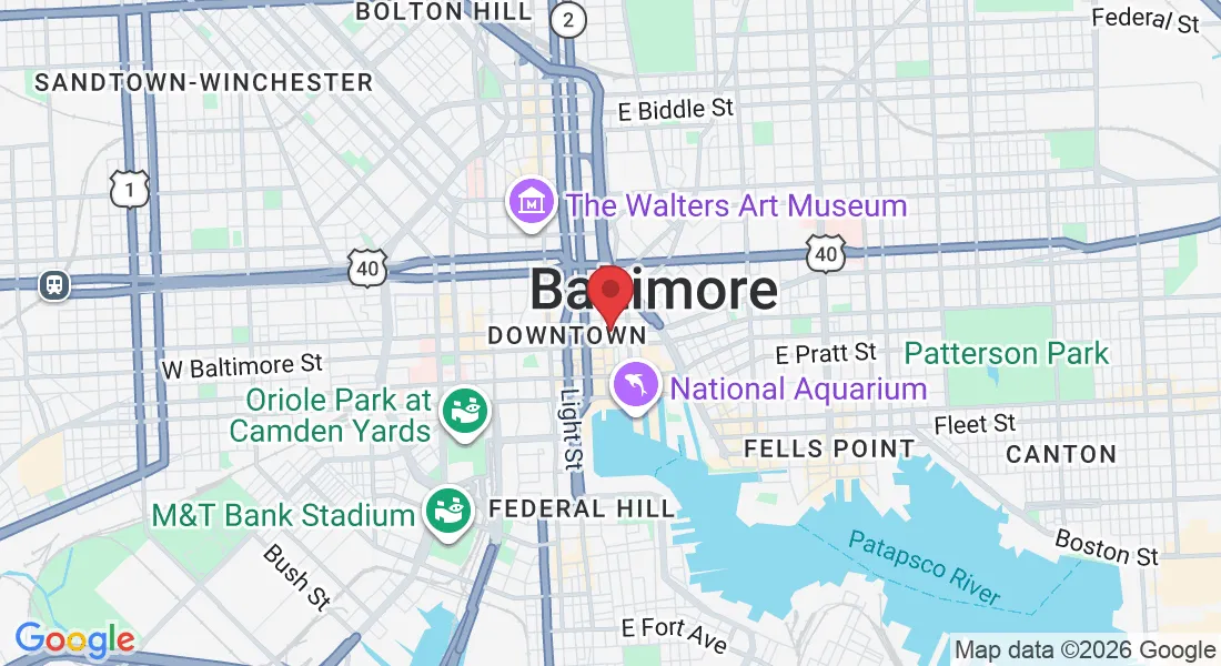 Map of Tampa Service Area