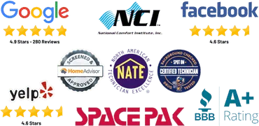 Spot On Heating, Air & Plumbing repair and replacement credentials