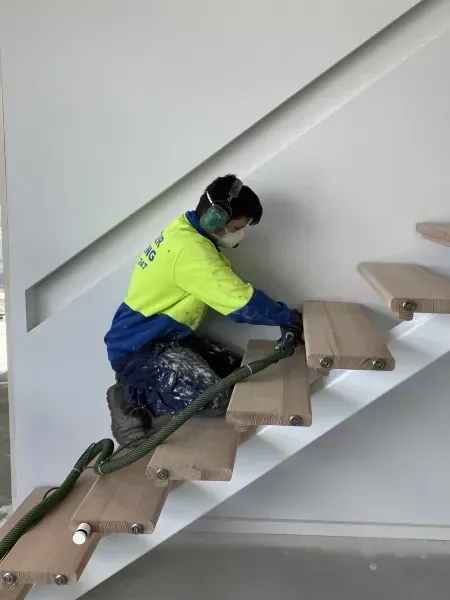 Interior Painter in action