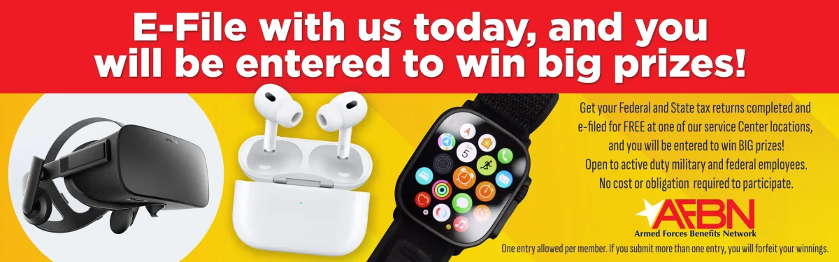 We provide FREE State and Federal tax preparation and filing for Active Duty Military. Our certified tax preparers know how to get the most out of our tax return.