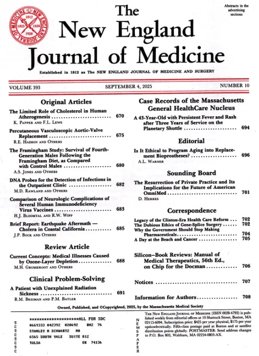 New England Journal of Medicine,