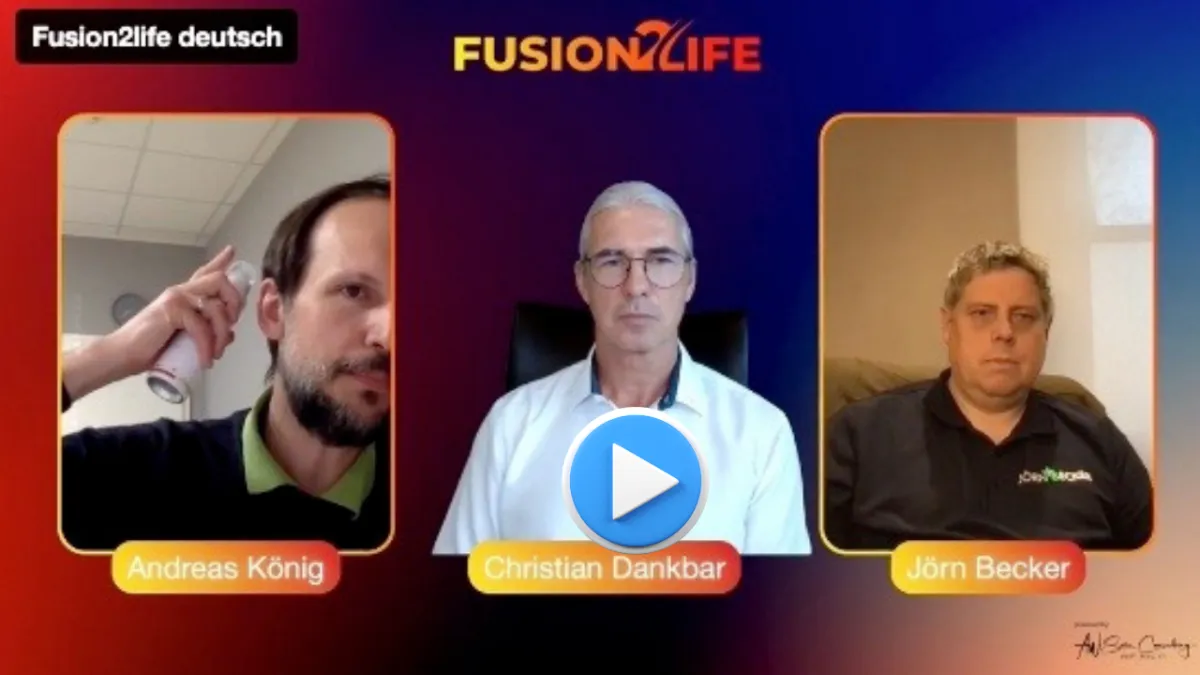 Fusion2Life Expertenvideo: Andreas König, Christian Dankbar und Jörn Becker erklären Anwendung, Wirkung und Tipps zur Nutzung der Fusion2Life Produkte im Alltag