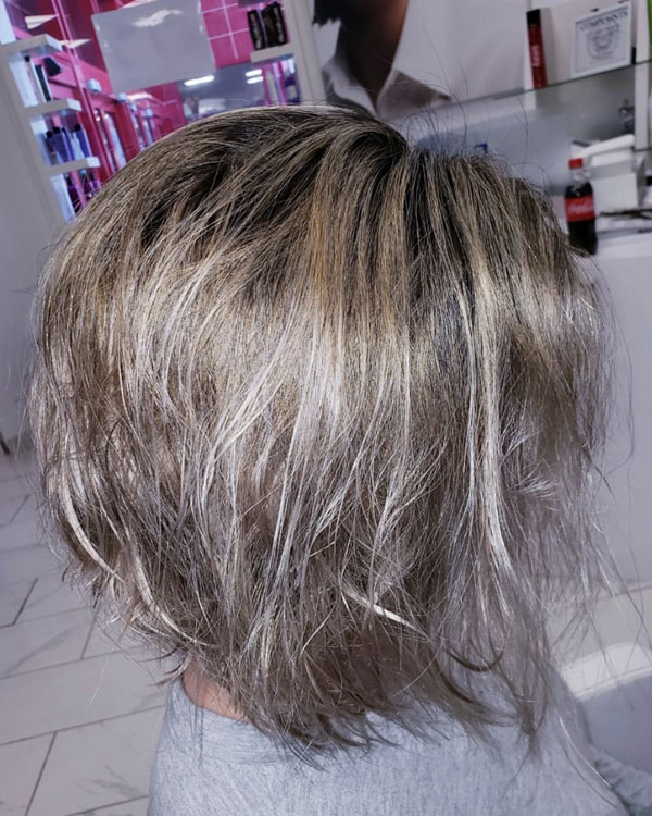 haircut color extra blonde secrets beauy salon