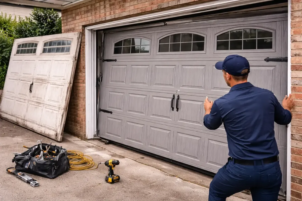 Garage door replacement near Columbus Ohio