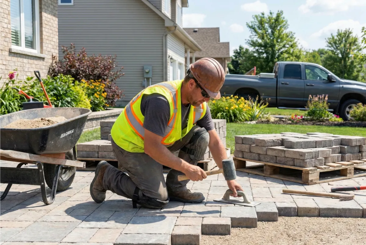 Hardscaping contractor website and SEO