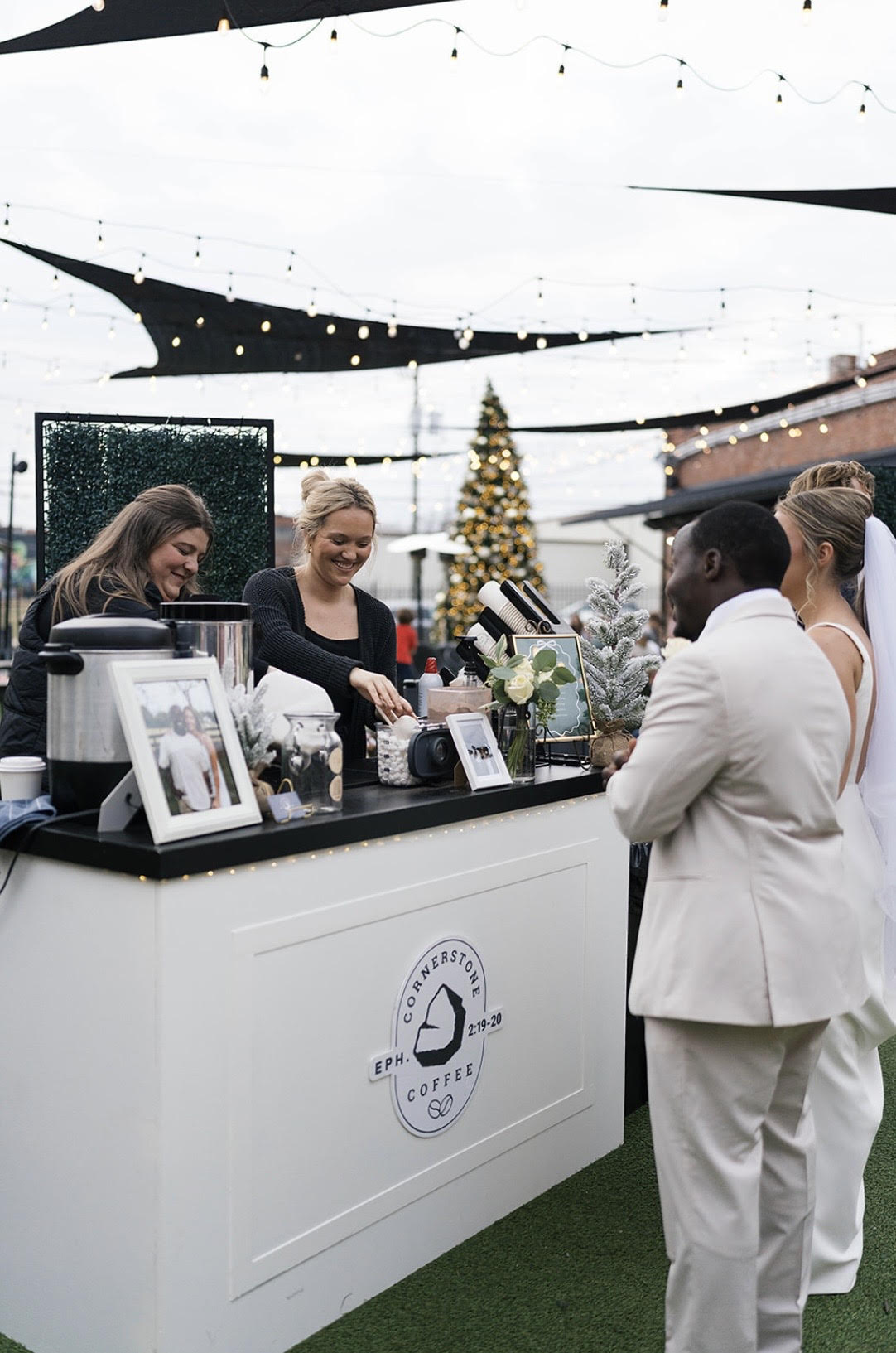 barista serving coffee in georgia - cornerstone coffee catering service