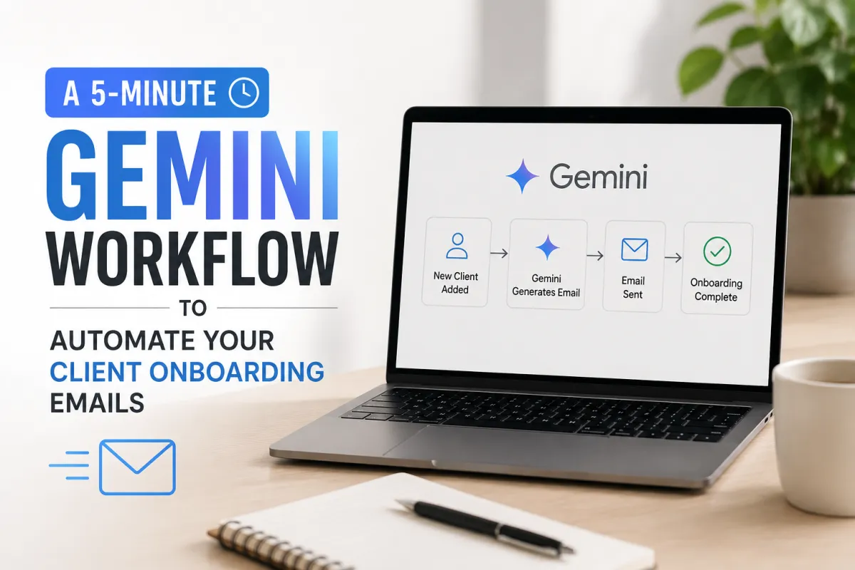 A 5-Minute Gemini Workflow to Automate Your Client Onboarding Emails
