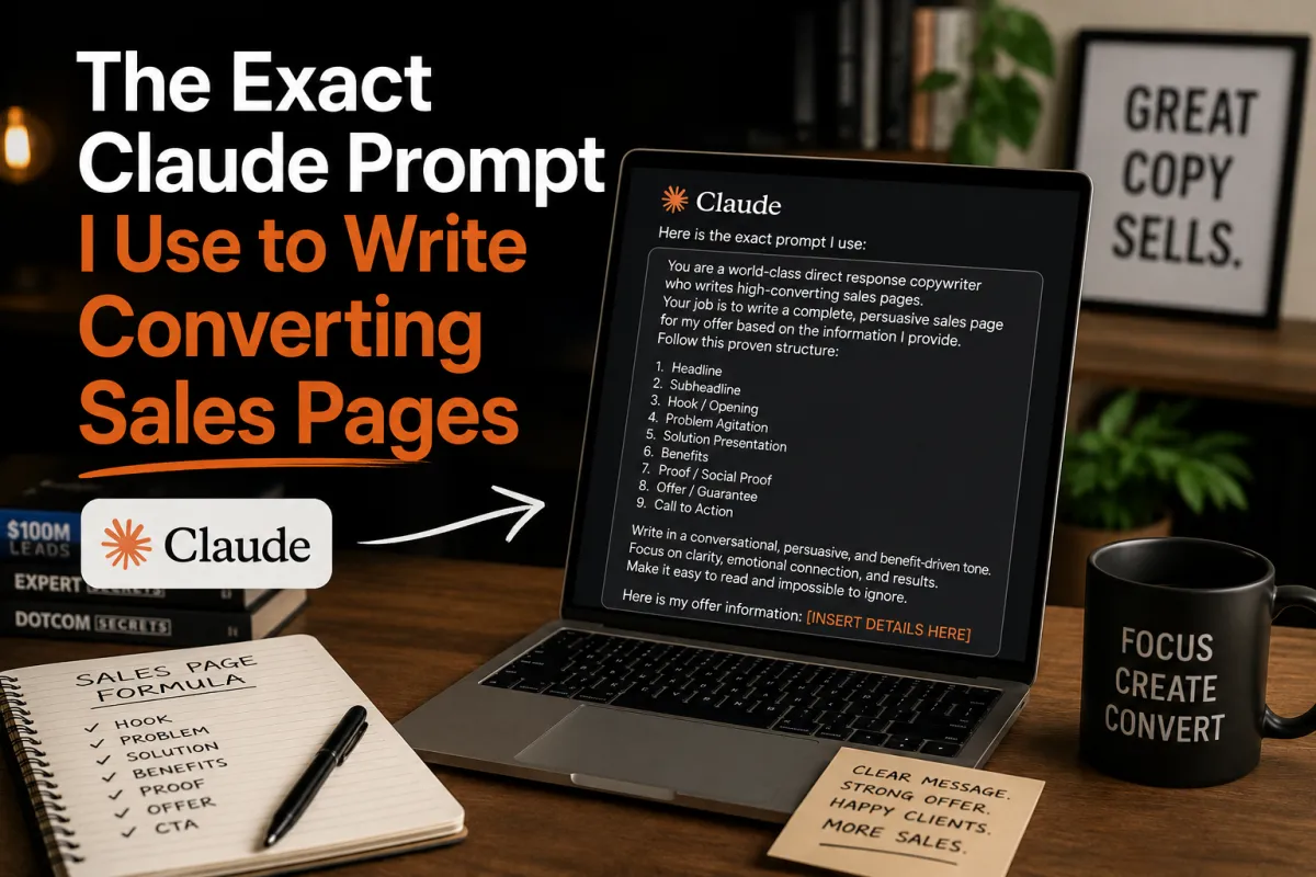 The Exact Claude Prompt I Use to Write Converting Sales Pages