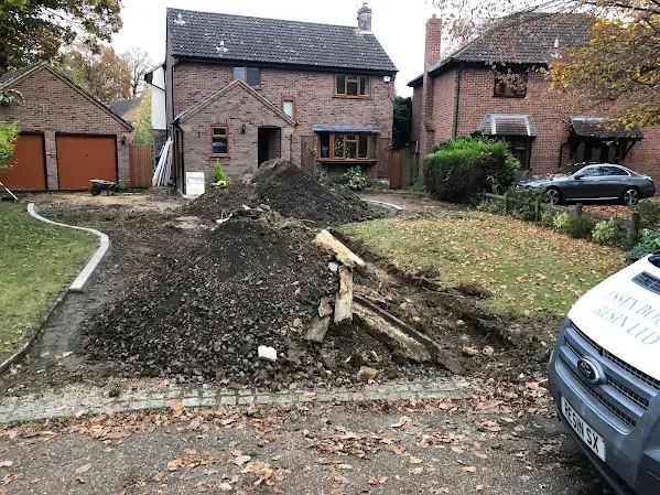 After resin driveway installation in Essex