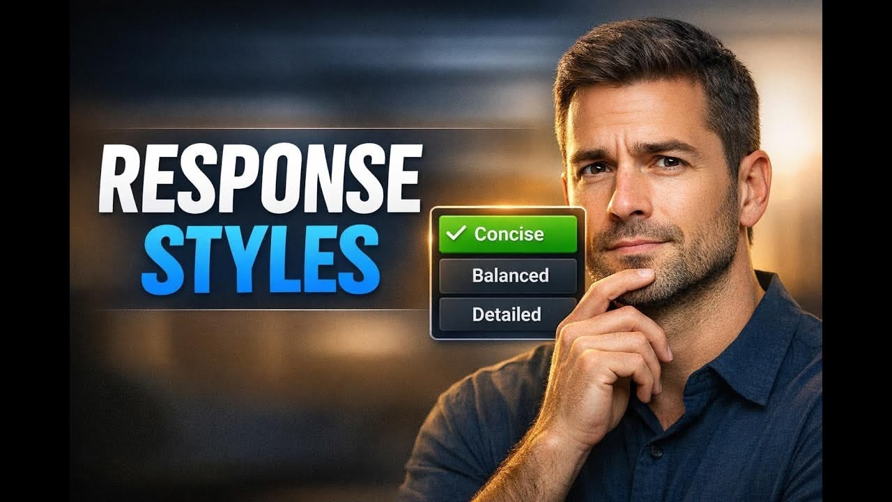 Control AI chatbot reply length: concise, balanced, or detailed