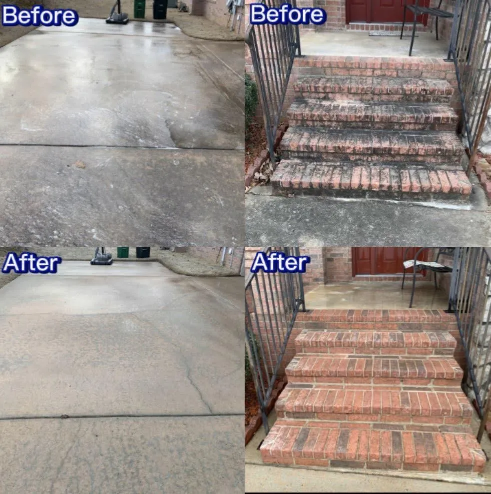 concrete cleaning and driveway cleaning Lttle Rock Arkanas 