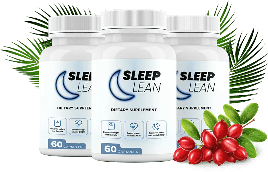 Sleep Lean dietary supplement, 60 capsules, designed to support weight loss and improve sleep quality.