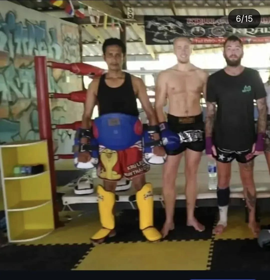 Combat sport founder high-angle ring training session