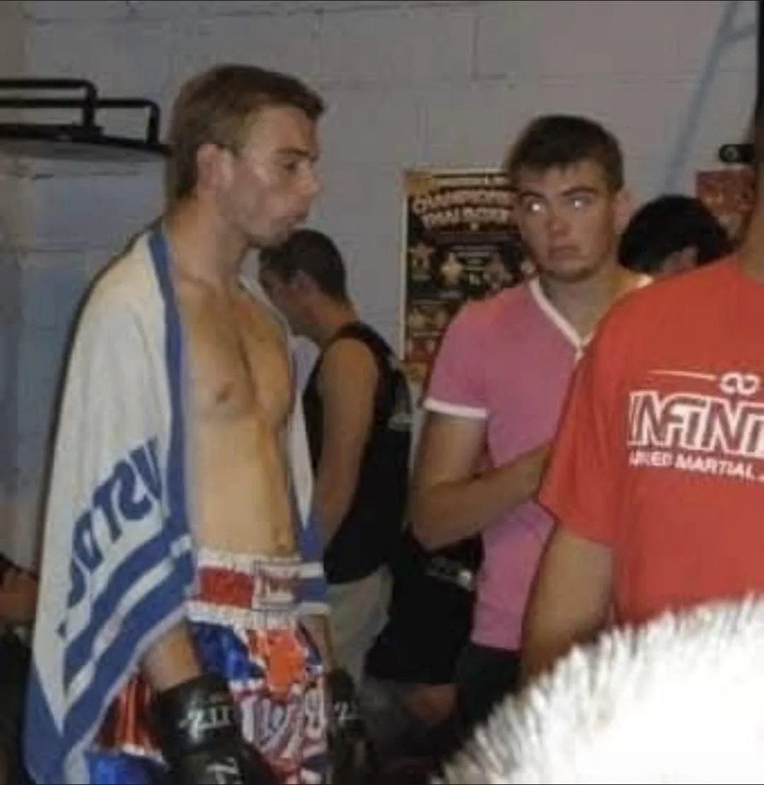 Combat sport founder high-angle ring training session