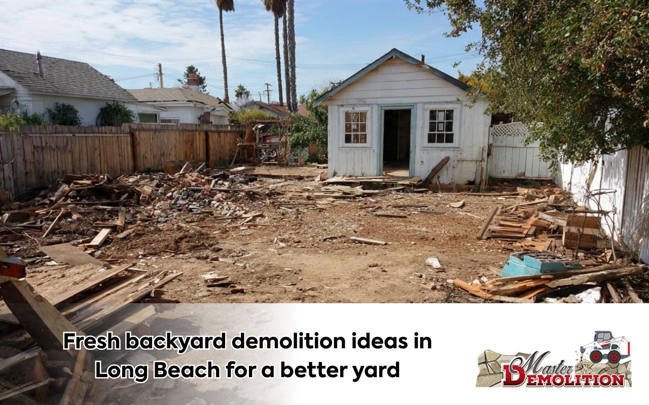  patio demo example for backyard demolition ideas in Long Beach at a home yard