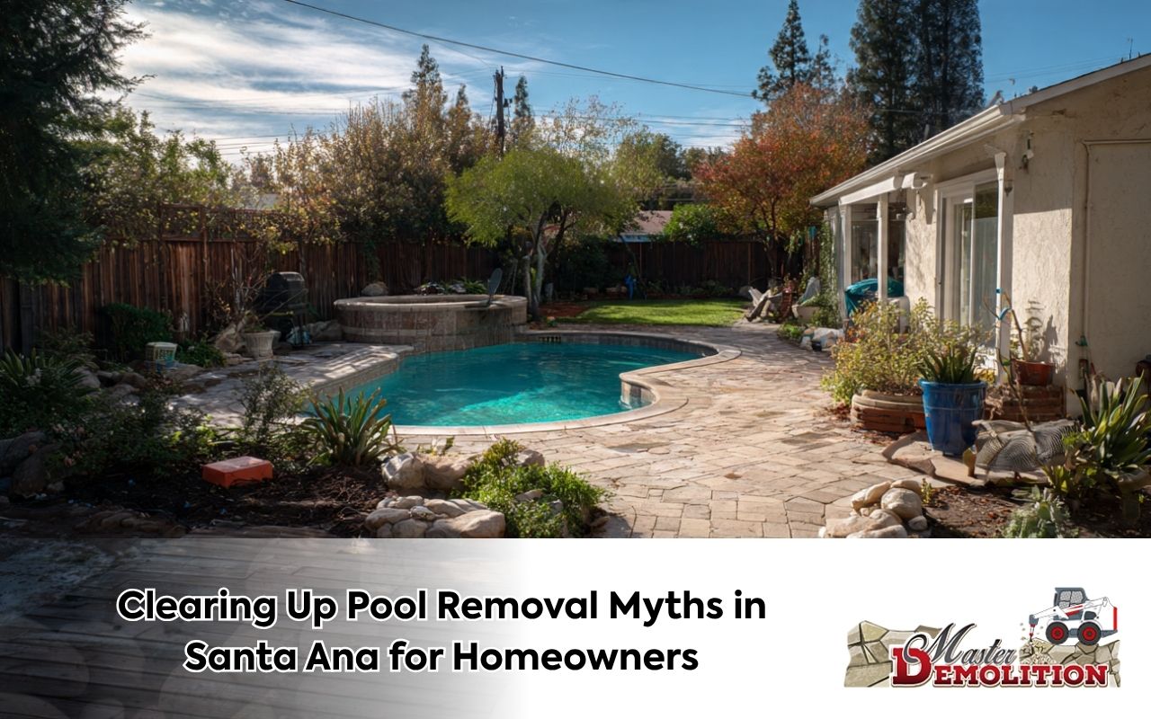 Backyard transformation after addressing pool removal myths in Santa Ana
