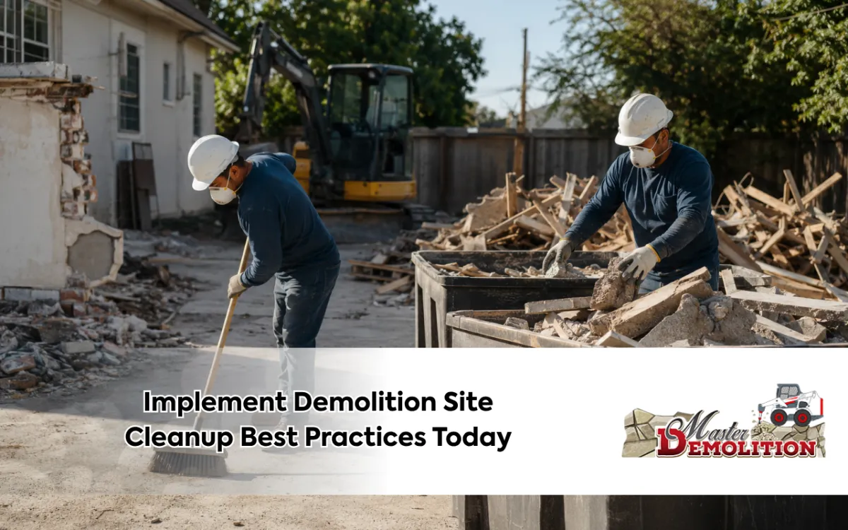 Demolition Site Cleanup Best Practices for Safer Sites