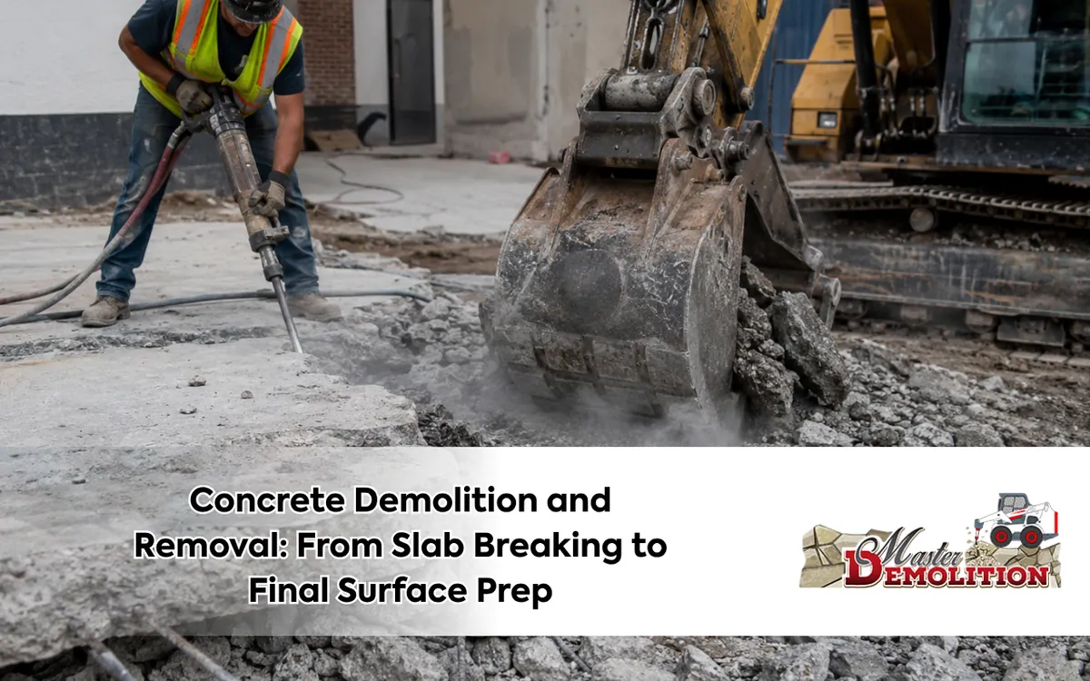 Concrete Demolition and Removal: From Slab Breaking to Final Surface Prep