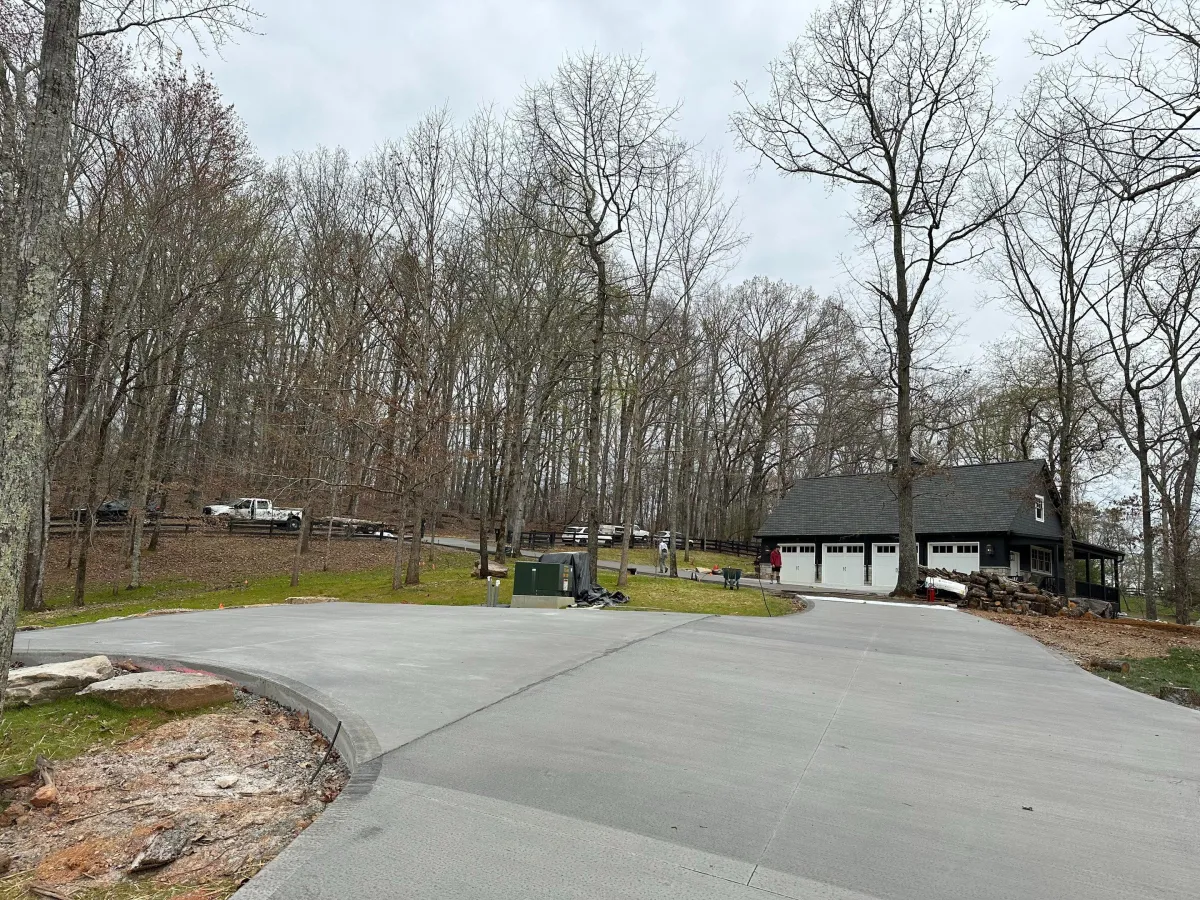 stamped concrete patio in farragut - Focus Construction TN