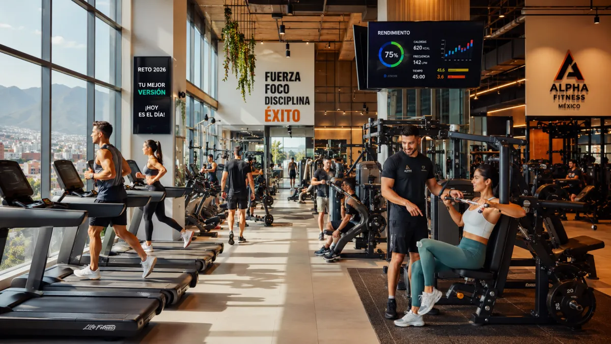 Un gimnasio moderno en México en 2026