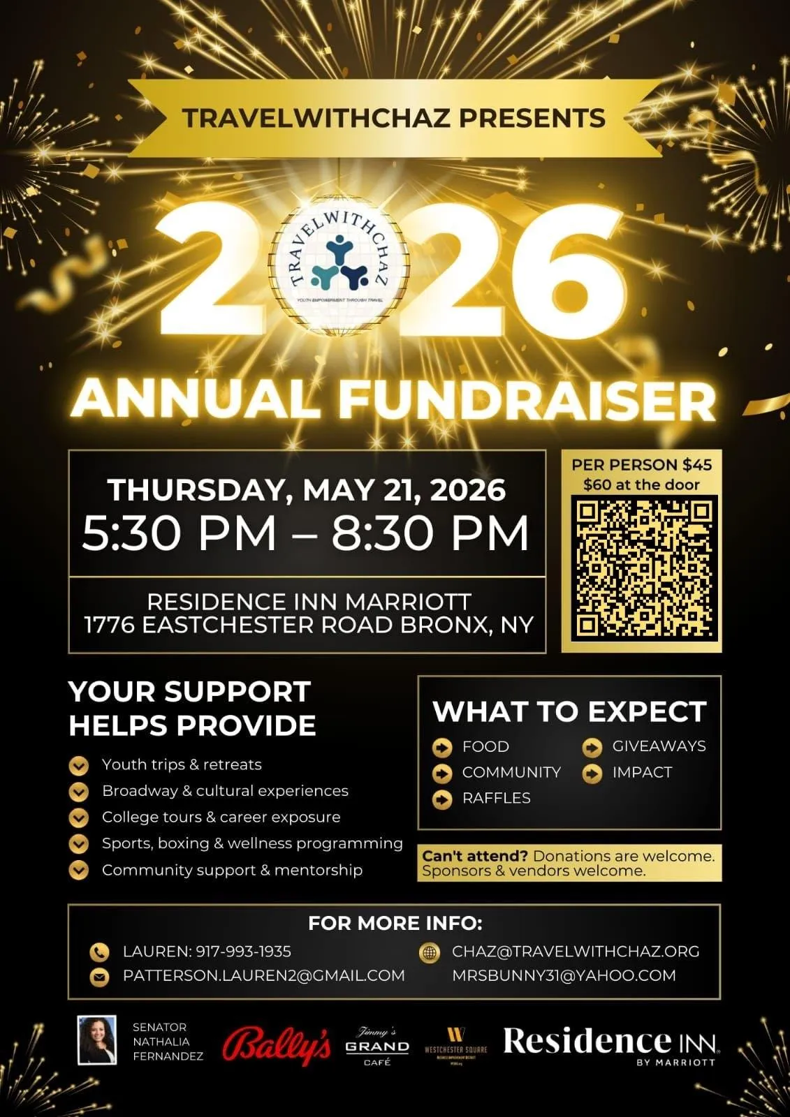 2026 ANNAL FUNDRAISER FOR TRAVEL WITH CHAZ