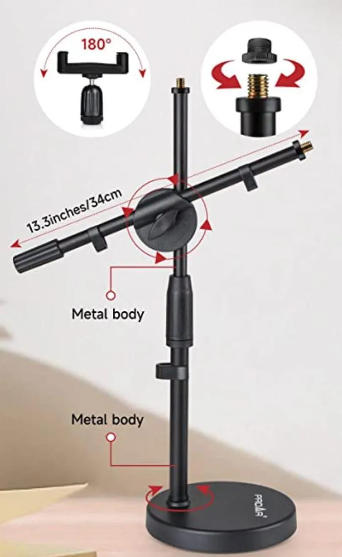 Cell Phone stand with boom image off Amazon