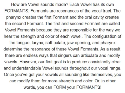 Making Vowels