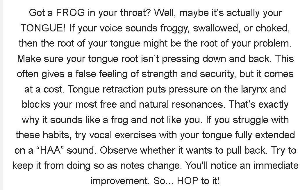 Controlling the larynx