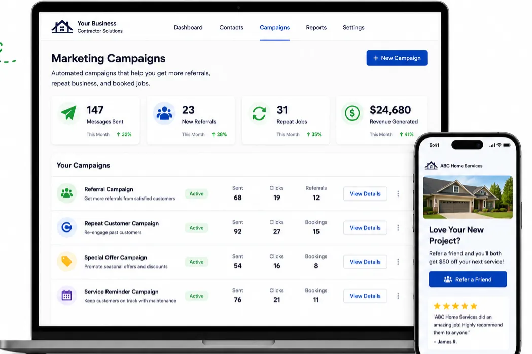 an infographic explaining why it's important for companies to have customer retention automations to get and keep more customers and referrals