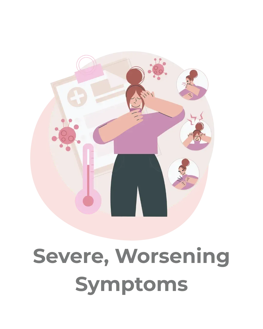 worsening neuropathy symptoms with fever and increased pain