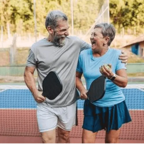 elderly couple with long term wellness