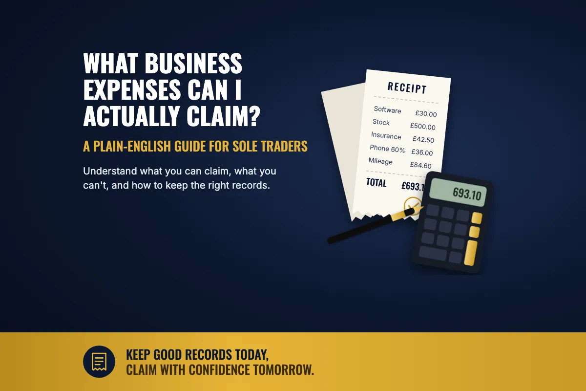 What Business Expenses Can I Actually Claim? A Plain-English Guide for Sole Traders