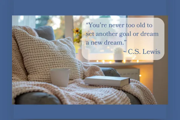 Picture of quote from C.S. Lewis