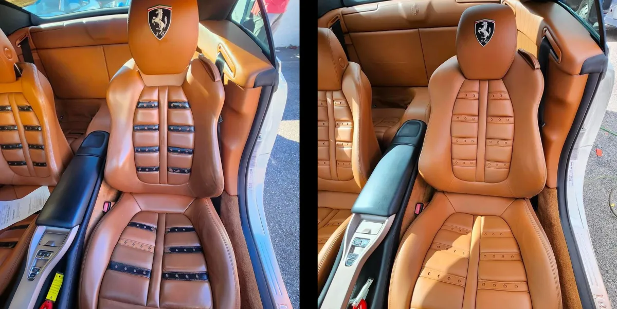 Refinished Leather Seat