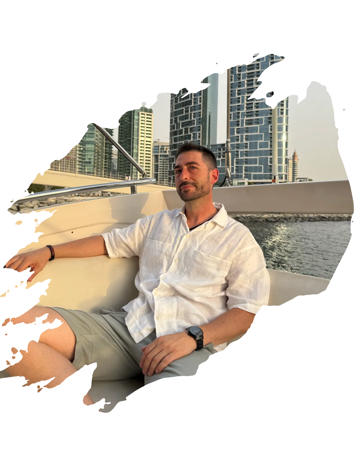 a man wearing a pair of virtual glasses